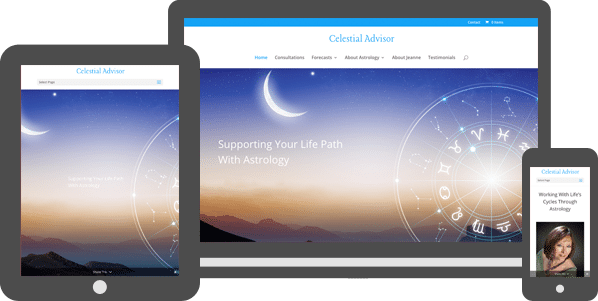 Celestial Advisor WordPress Website