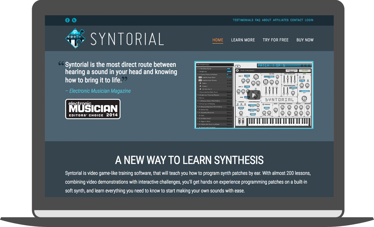 Syntorial Homepage