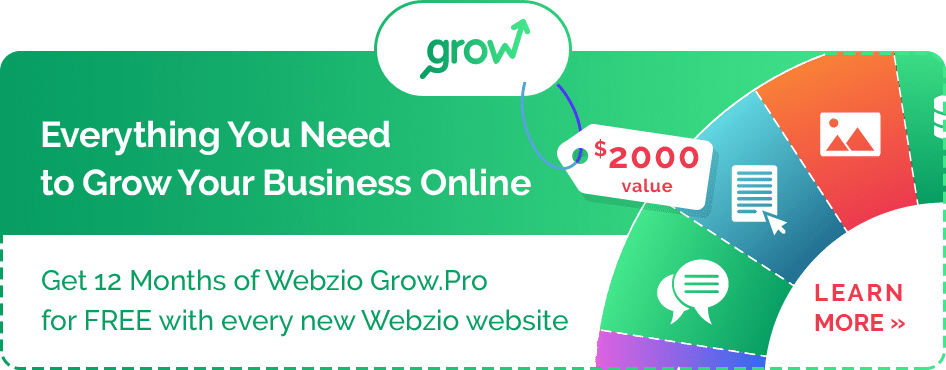 Webzio Grow Banner Ad - Everything you grow your business online