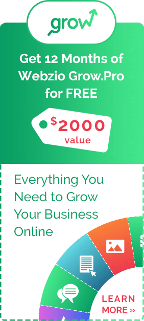 Webzio Grow Banner Ad - Everything you grow your business online