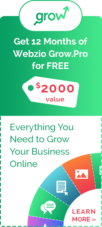 Webzio Grow Banner Ad - Everything you grow your business online